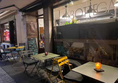 la Bottega caffè & Vini, la devanture.