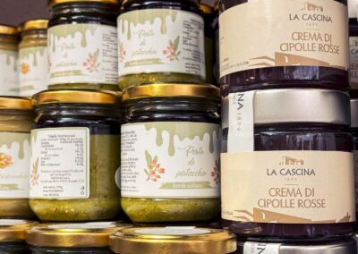 la bottega caffe & Vini, creme et pesto.